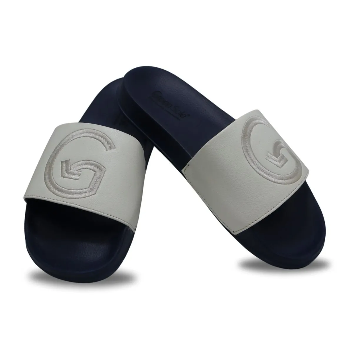 White Slider Men's Casual Slippers