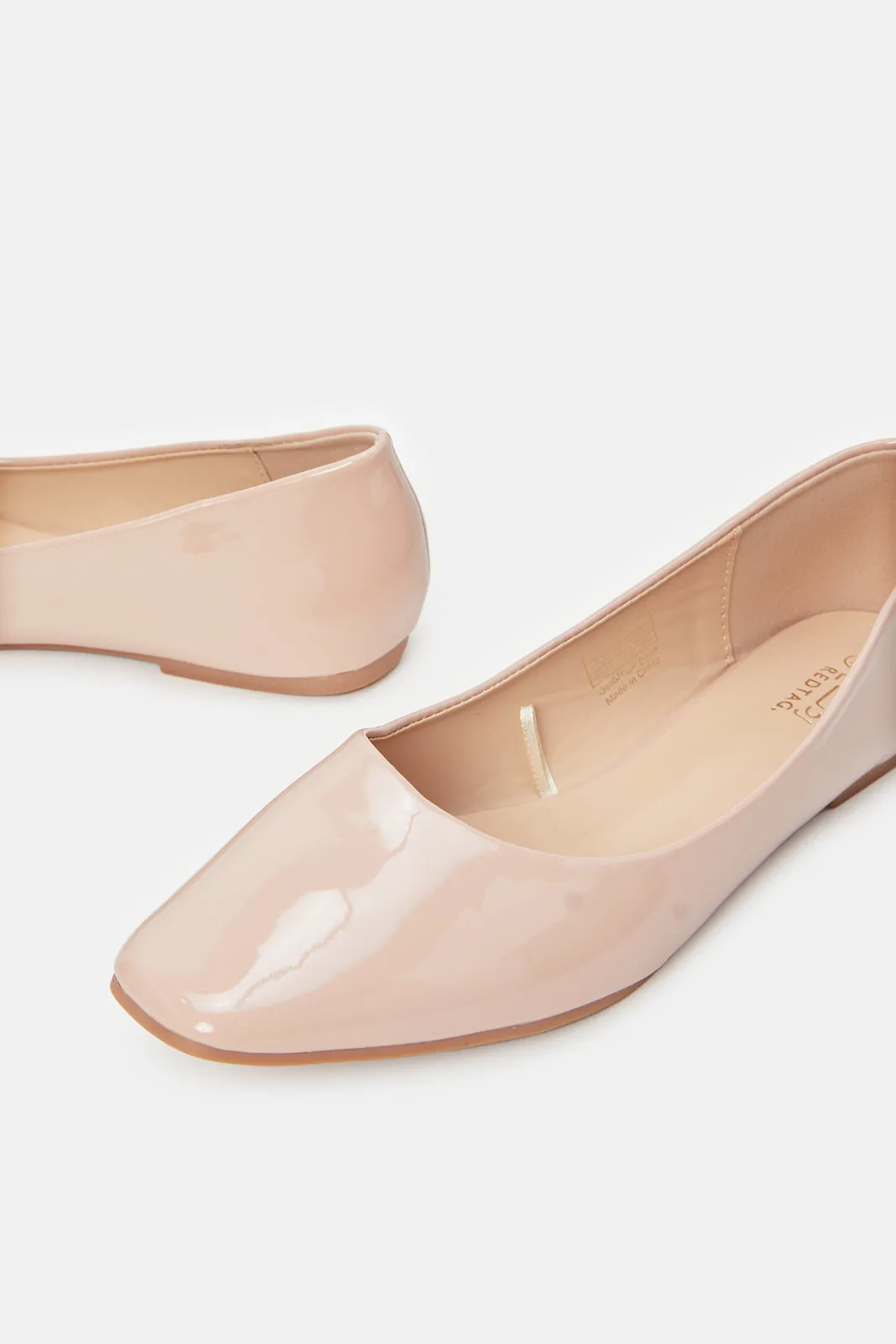 Women Pink Patent Ballerina