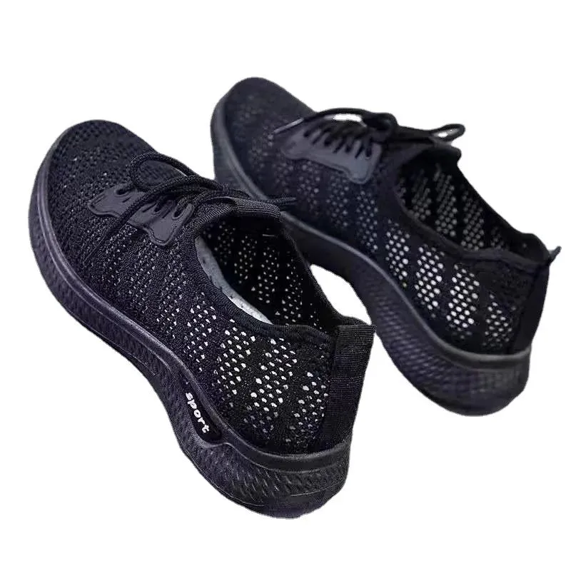 Women Shoes 2022 Mesh Breathable Flat Shoes Women Platform Wedge Sneakers Women Hollow Out Casual Shoes Zapatillas De Mujer