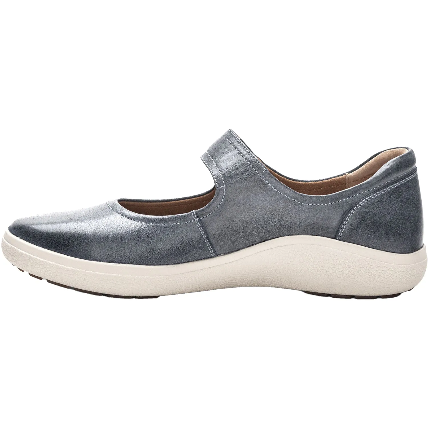 Women's Aetrex Erica Navy Leather