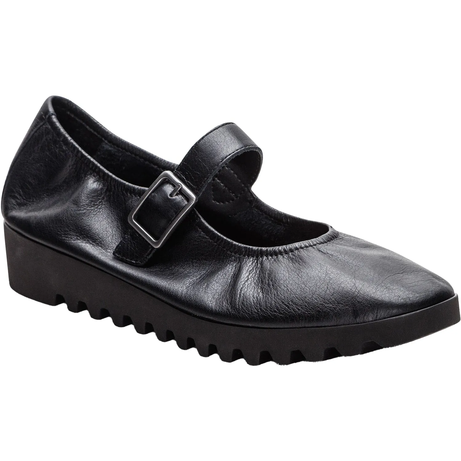 Women's Aetrex Joanne Black Leather