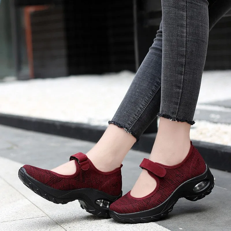 Women's All Black or All White Breathable Comfortable Hollow Shoes rubber