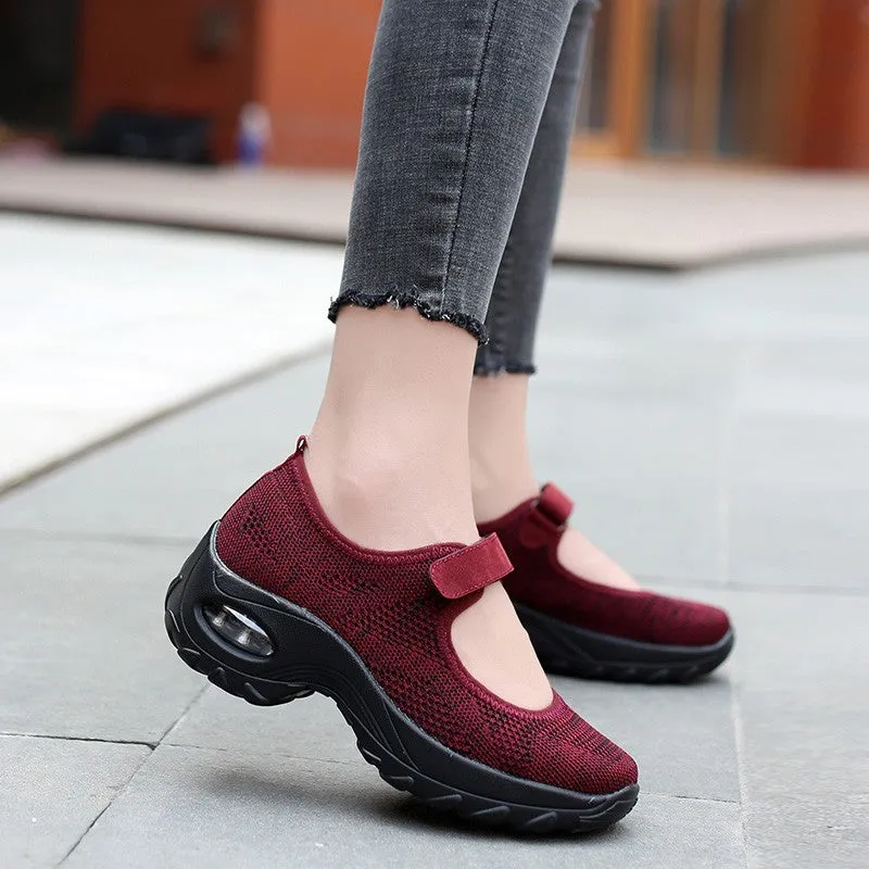 Women's All Black or All White Breathable Comfortable Hollow Shoes rubber