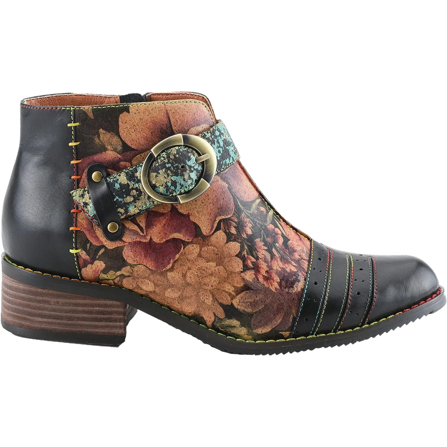 Women's L'Artiste by Spring Step Georgiana-Rose Black Multi Leather