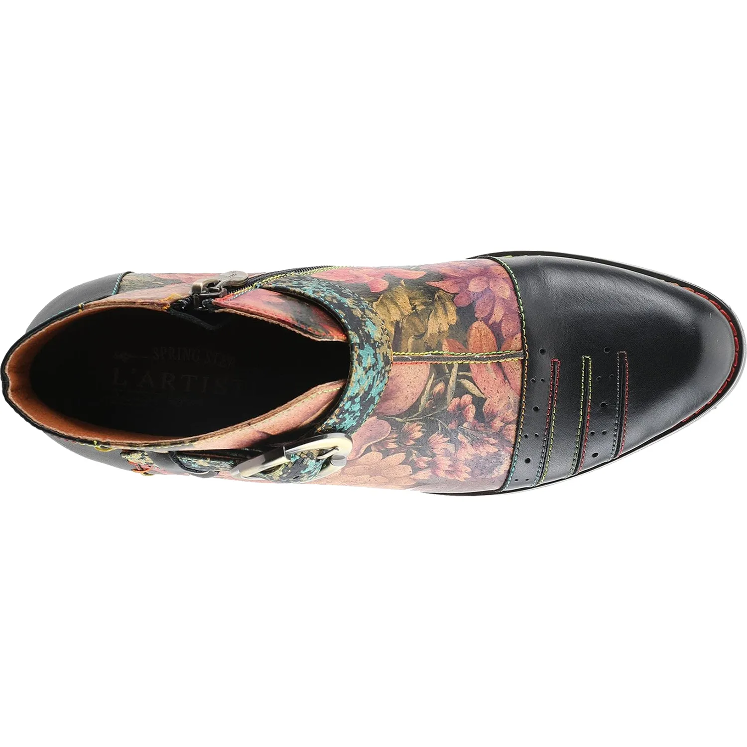 Women's L'Artiste by Spring Step Georgiana-Rose Black Multi Leather