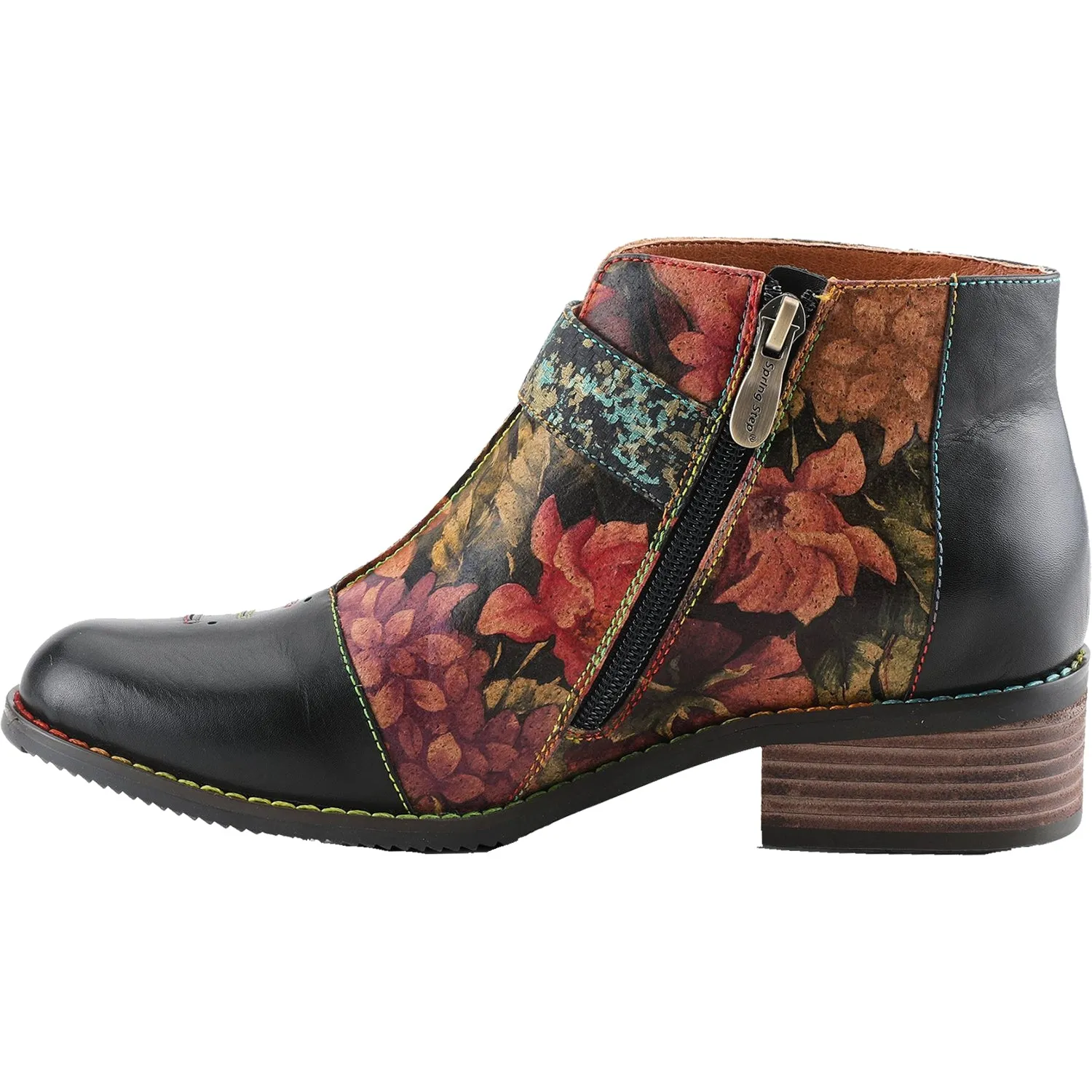 Women's L'Artiste by Spring Step Georgiana-Rose Black Multi Leather