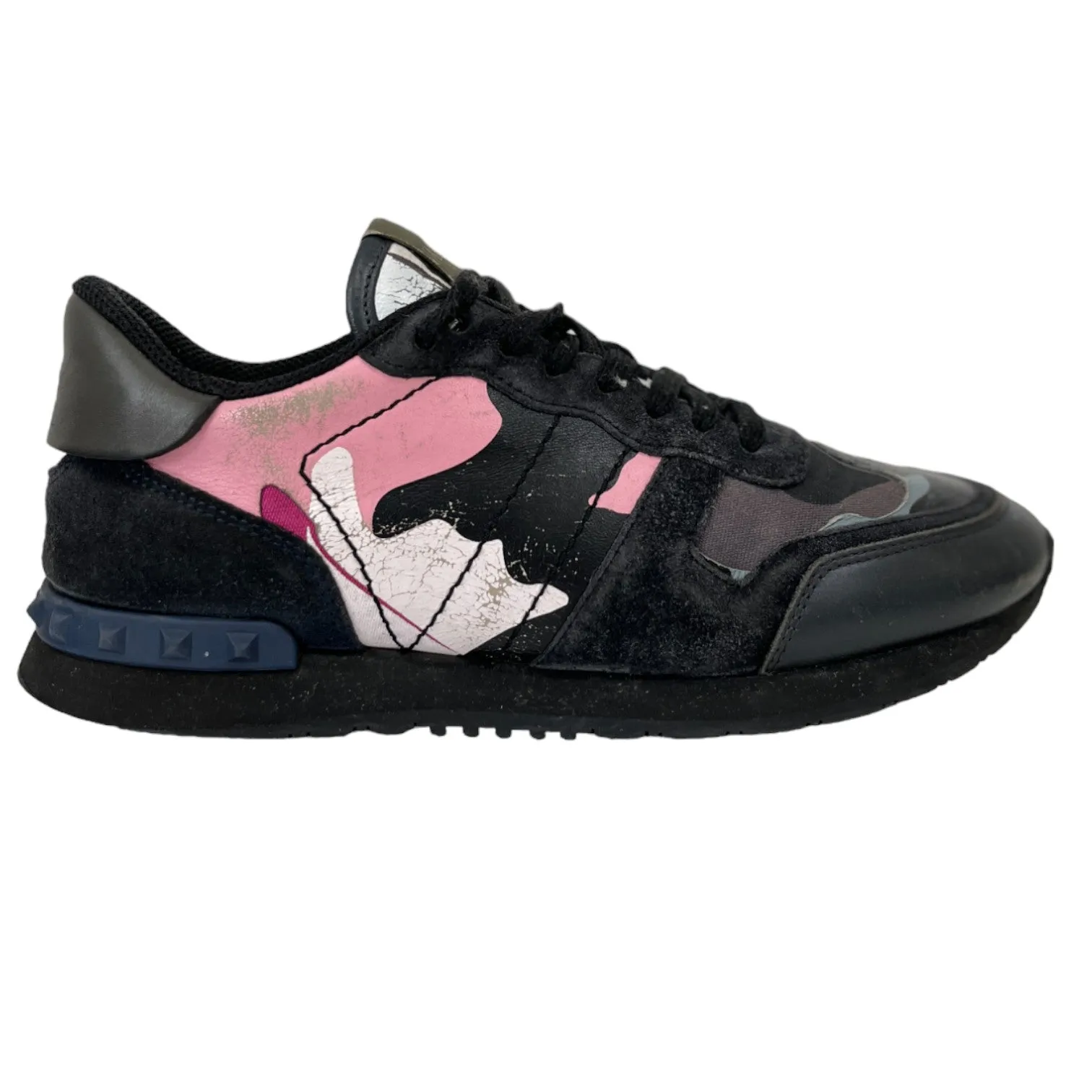 Women's Rockstud Low Trainers Black Size EU 39 / UK 6