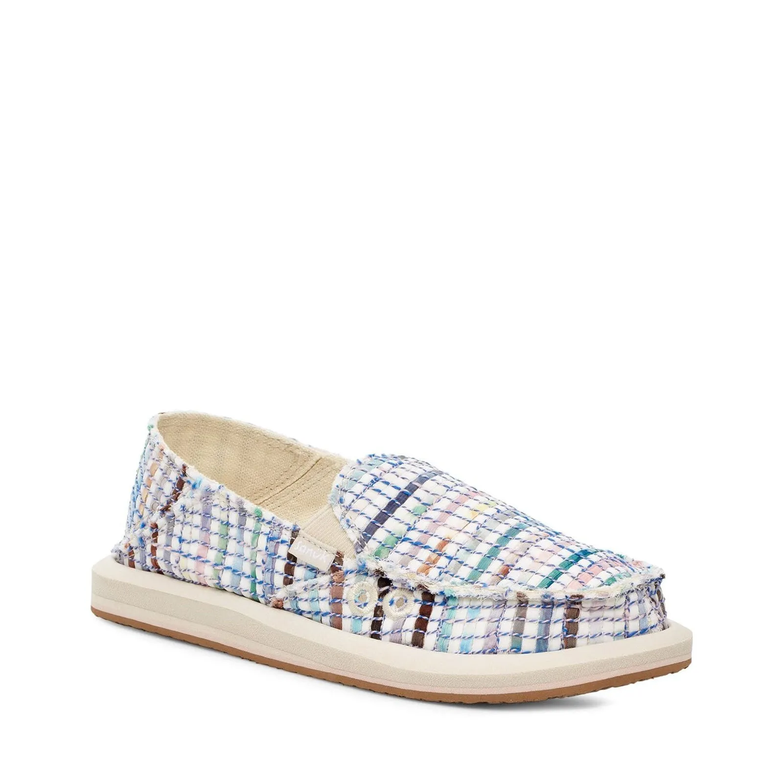 Women's Shoes Sanuk DONNA WATERCOLOR Sidewalk Surfer Loafers 1154852 BLUE MULTI