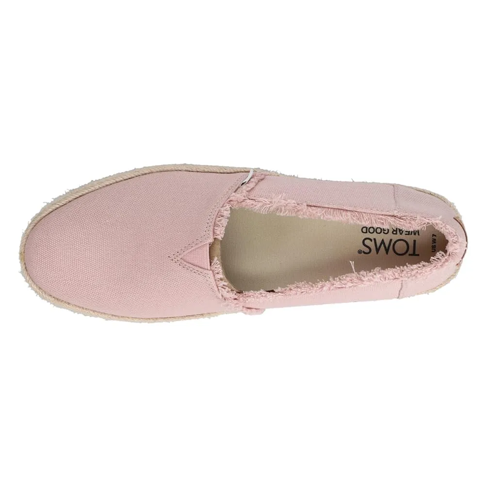 Women's Shoes TOMS VALENCIA Slip On Platform Espadrilles 10020698 BALLET PINK