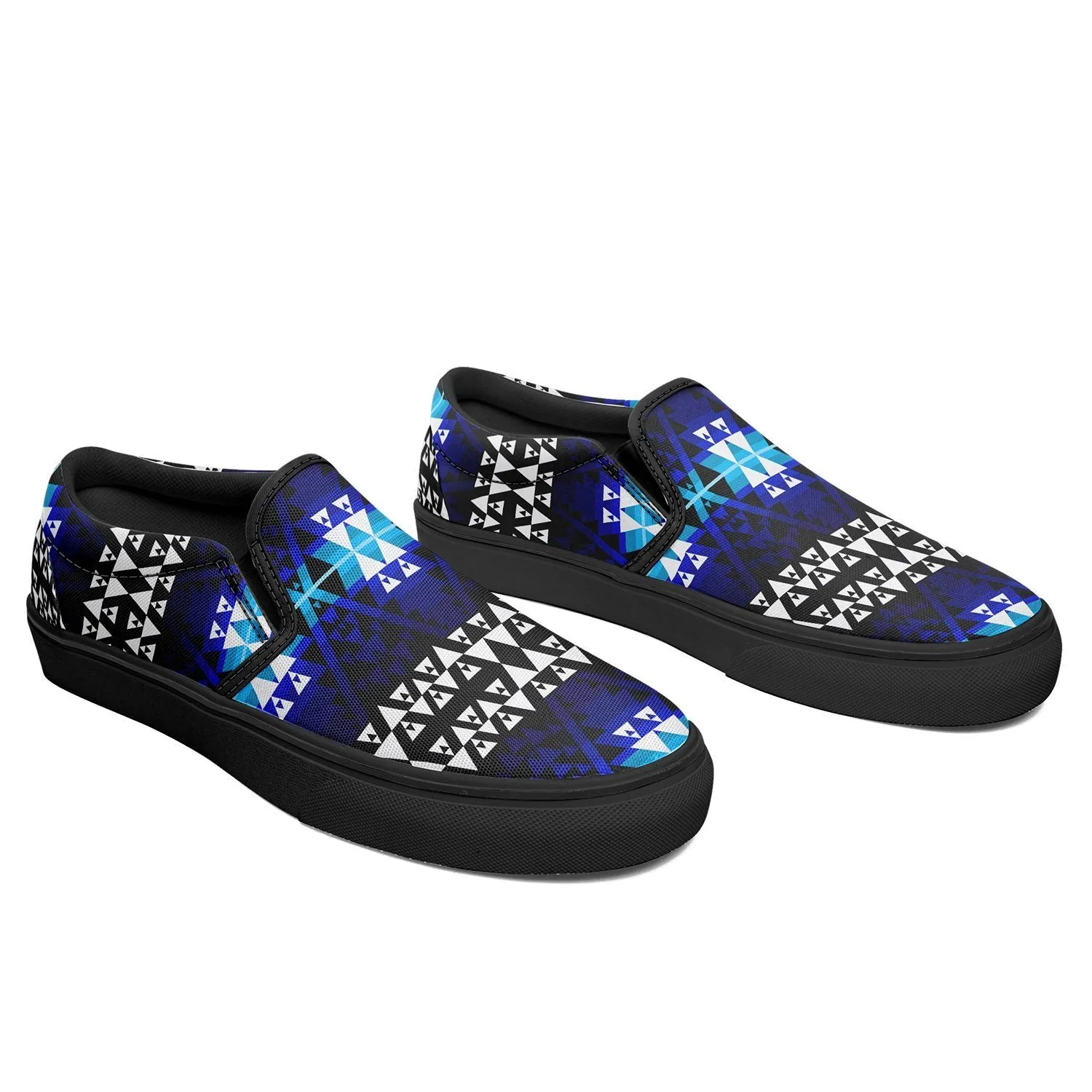 Writing on Stone Night Watch Otoyimm Kid's Canvas Slip On Shoes