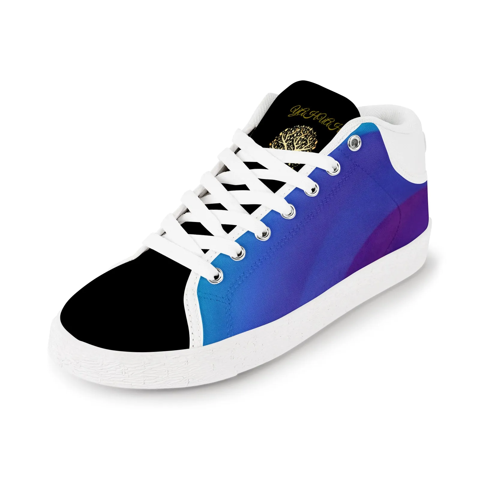 Yahuah-Tree of Life 01 Royal Ladies Fashion Chukka Canvas Shoes